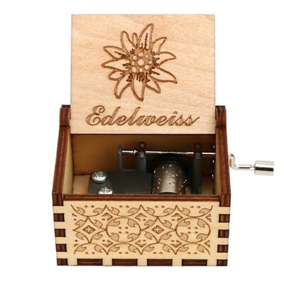 Caja De Musica Manivela Edelweiss